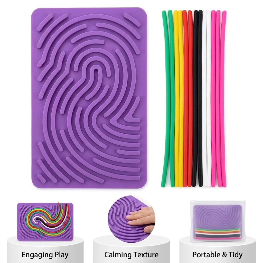 CalmCraft™ Sensory Board: Silicone Fidget - Image 3