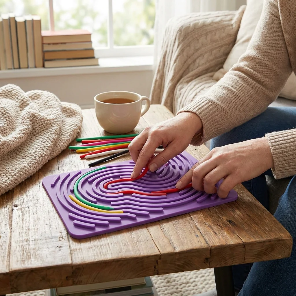 CalmCraft™ Sensory Board: Silicone Fidget - Image 6