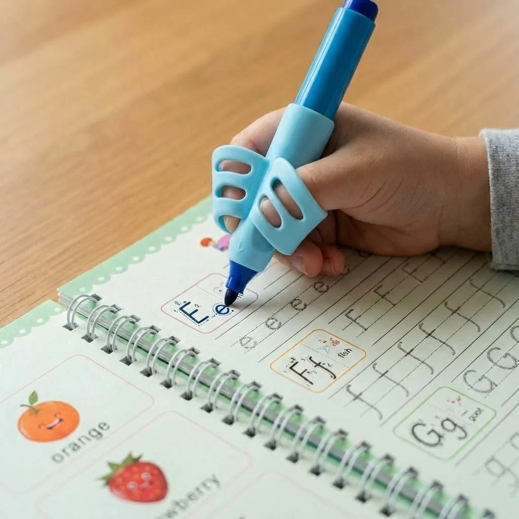 Children's Magic Copybooks + BrightMinds™ Busy Book + 1 FREE Pen Grip Trainer - Image 3