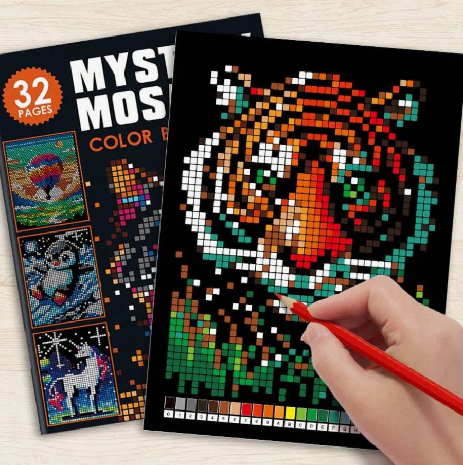 ColorDigits™ Mystery Mosaic Coloring Book - Image 6