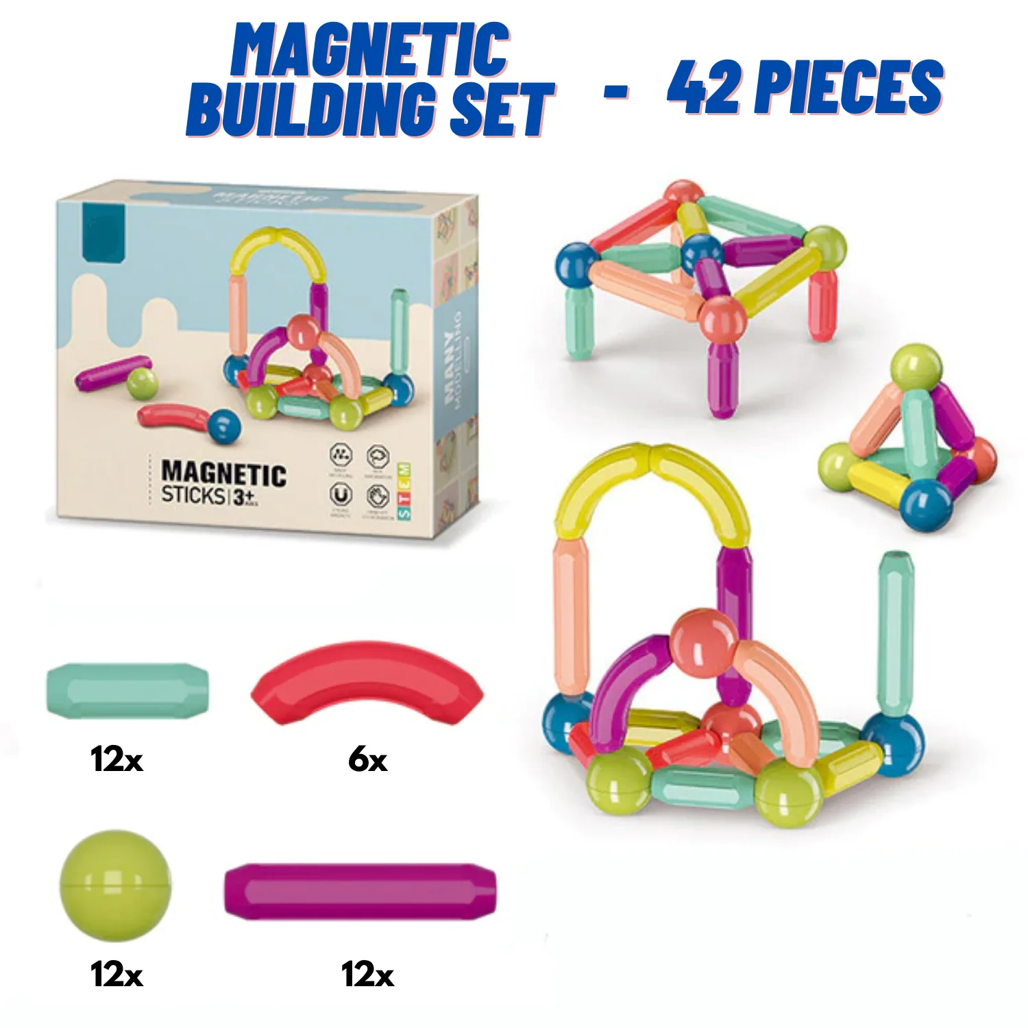 Groovd™ Magnetic Building Set - Image 7