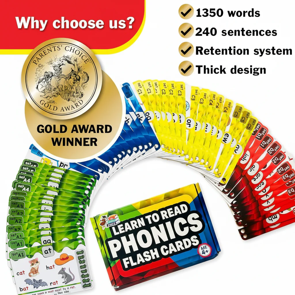 Phonics Power Flash Cards™ - Learn to Read in 20 Stages - Image 8