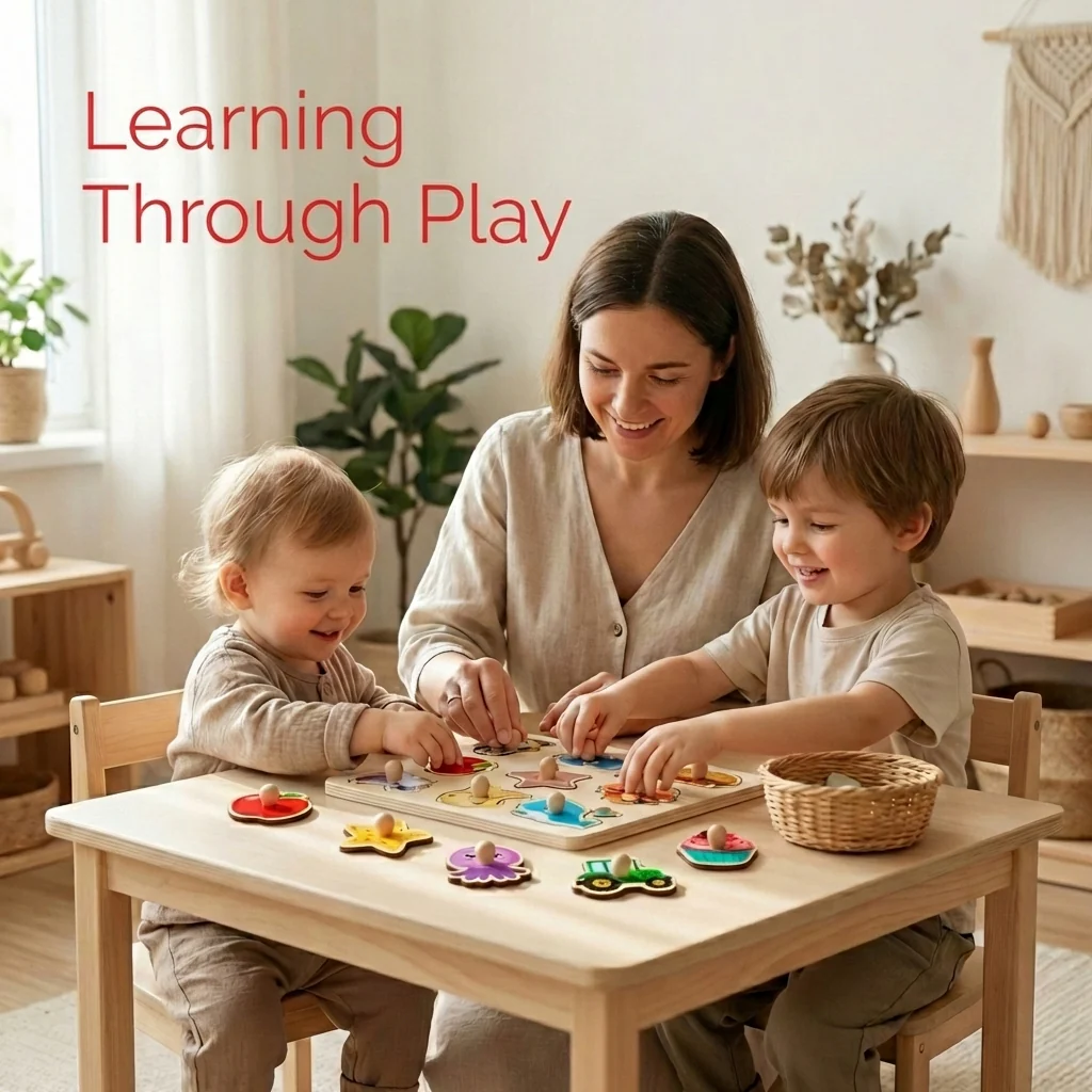 LittleOrbit Peg & Puzzle Set