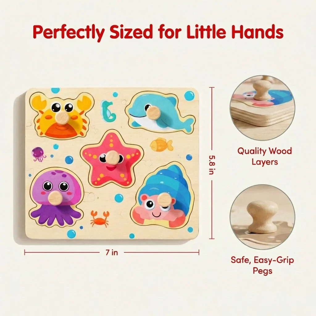 LittleOrbit Peg & Puzzle Set - Image 7