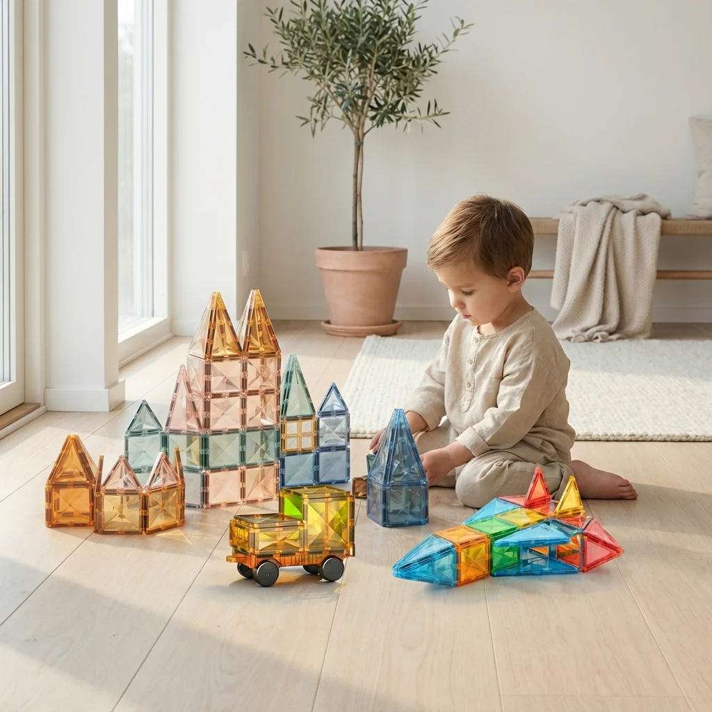 Creative BuildMasters™ - 4D Magnetic Block Adventures for Kids