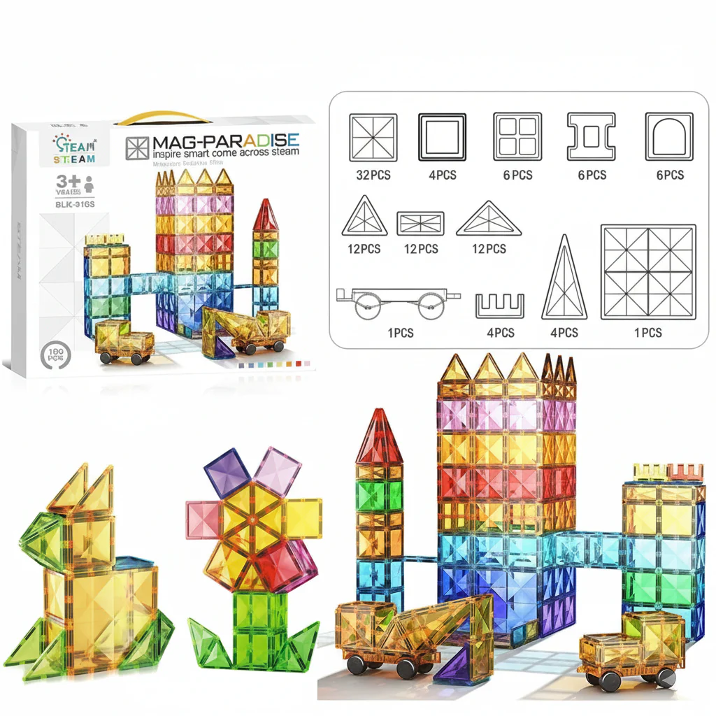 Creative BuildMasters™ - 4D Magnetic Block Adventures for Kids - Image 12