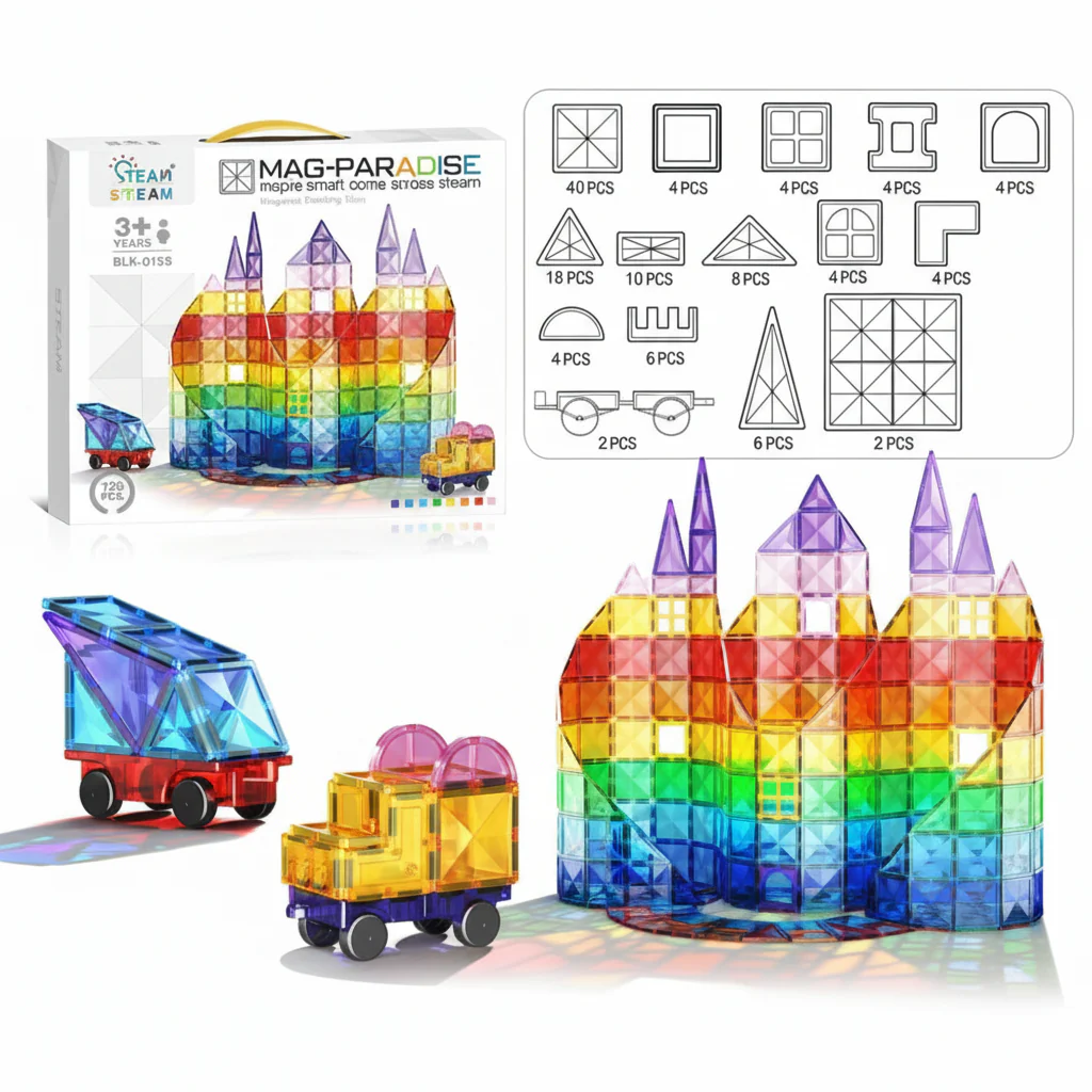 Creative BuildMasters™ - 4D Magnetic Block Adventures for Kids - Image 13