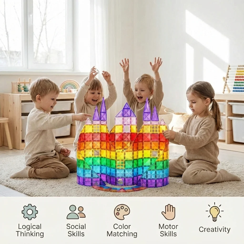 Creative BuildMasters™ - 4D Magnetic Block Adventures for Kids - Image 2