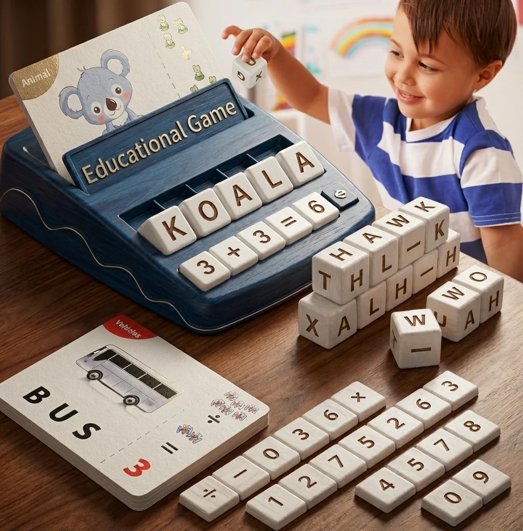 Matching Letter, Spelling, and Math Game Flash Cards - Image 5