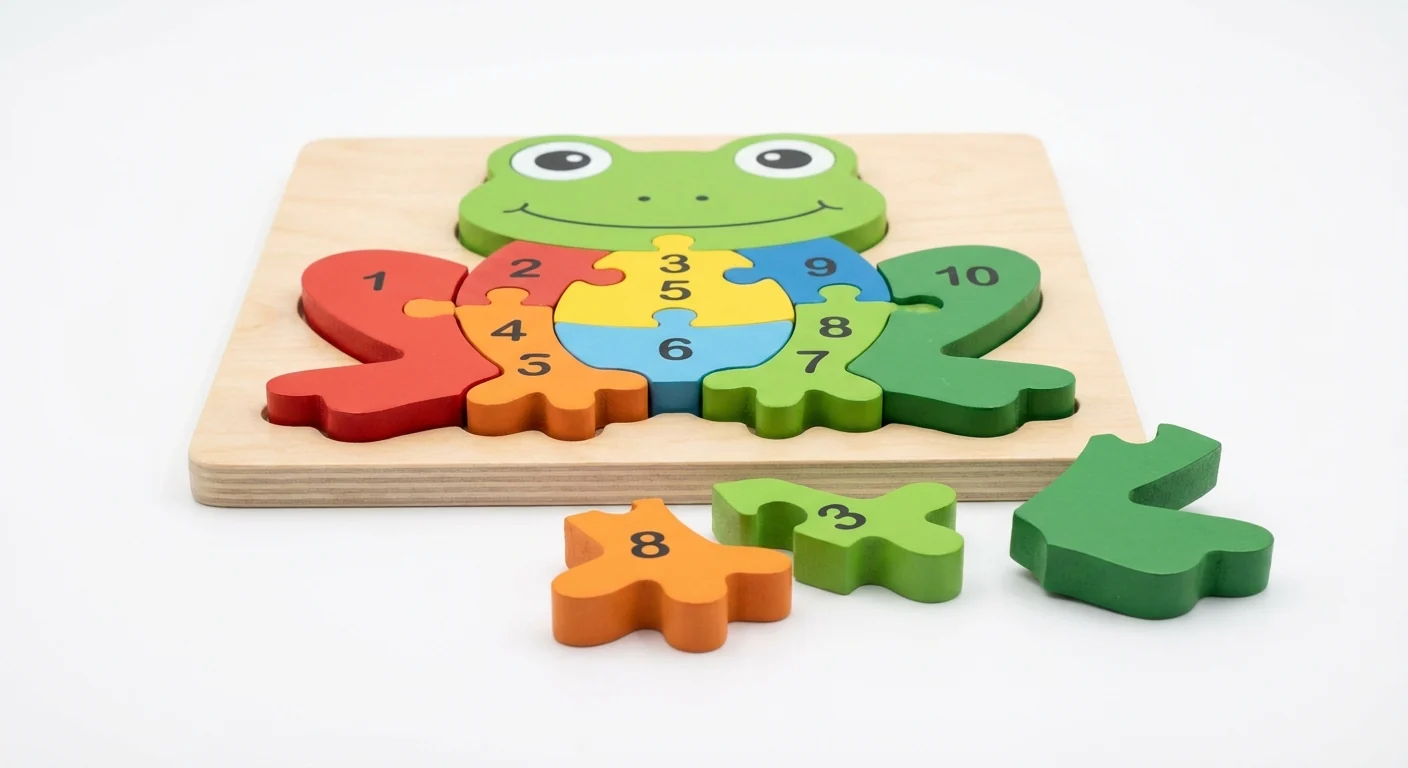 Montessori NumberPlay™ Interlocking Wooden Puzzle Set - Image 10