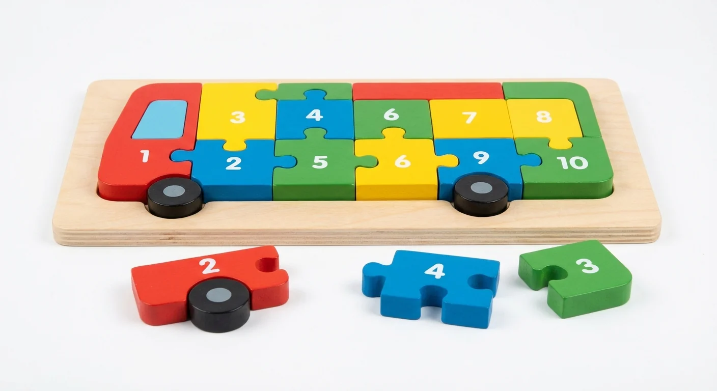 Montessori NumberPlay™ Interlocking Wooden Puzzle Set - Image 8