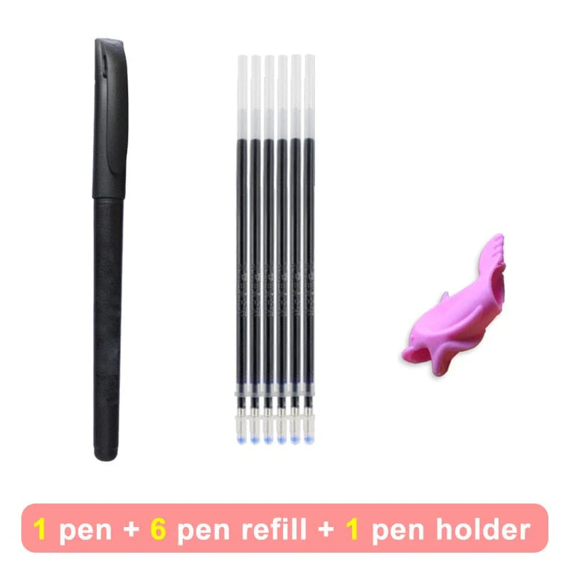 Pen + 6 Refills + Pen Holder (BF)